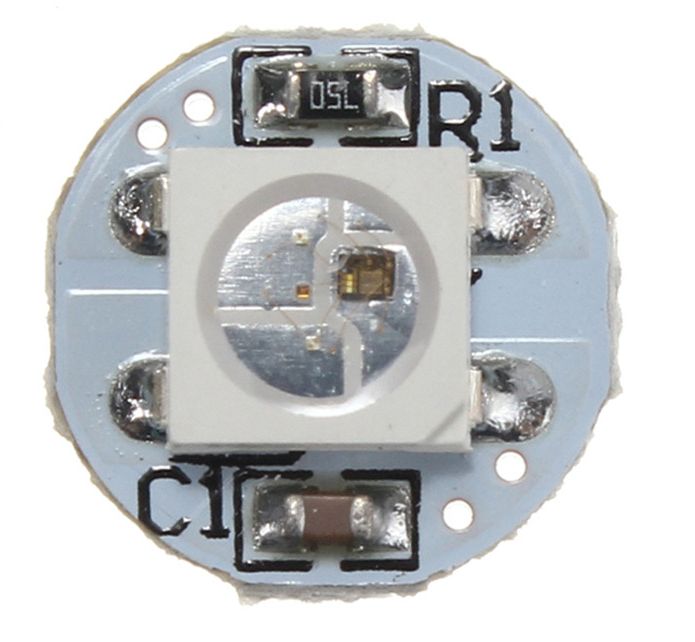 RGB LED 1-bit NeoPixel cirkel (WS2812) bovenkant